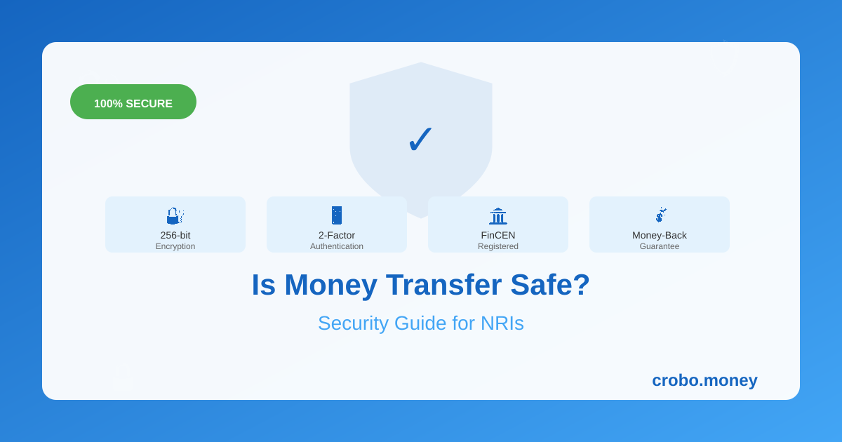 Money transfer app security features for NRIs
